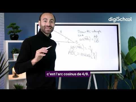 Calculer la mesure d"un angle à l"aide de la trigonométrie - Maths