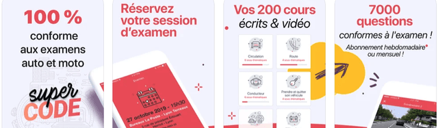 application code de la route