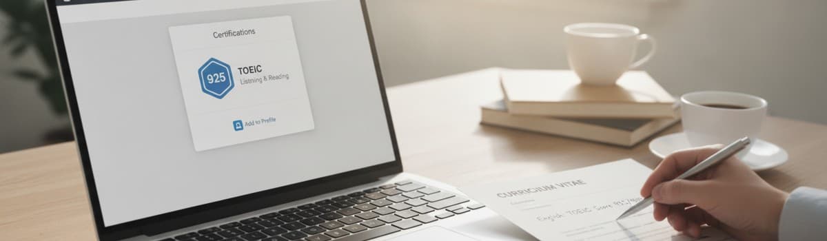 TOEIC sur LinkedIn : comment ajouter son score (et le montrer sur ton CV)