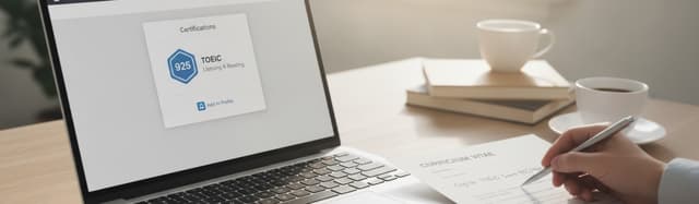 TOEIC sur LinkedIn : comment ajouter son score (et le montrer sur ton CV)